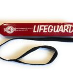 ミニチュアレスキューチューブ(赤・LIFEGUARD表記、ストラップ付き)